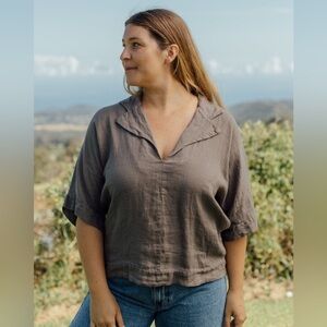 Neuflora Florence linen short sleeve shirt